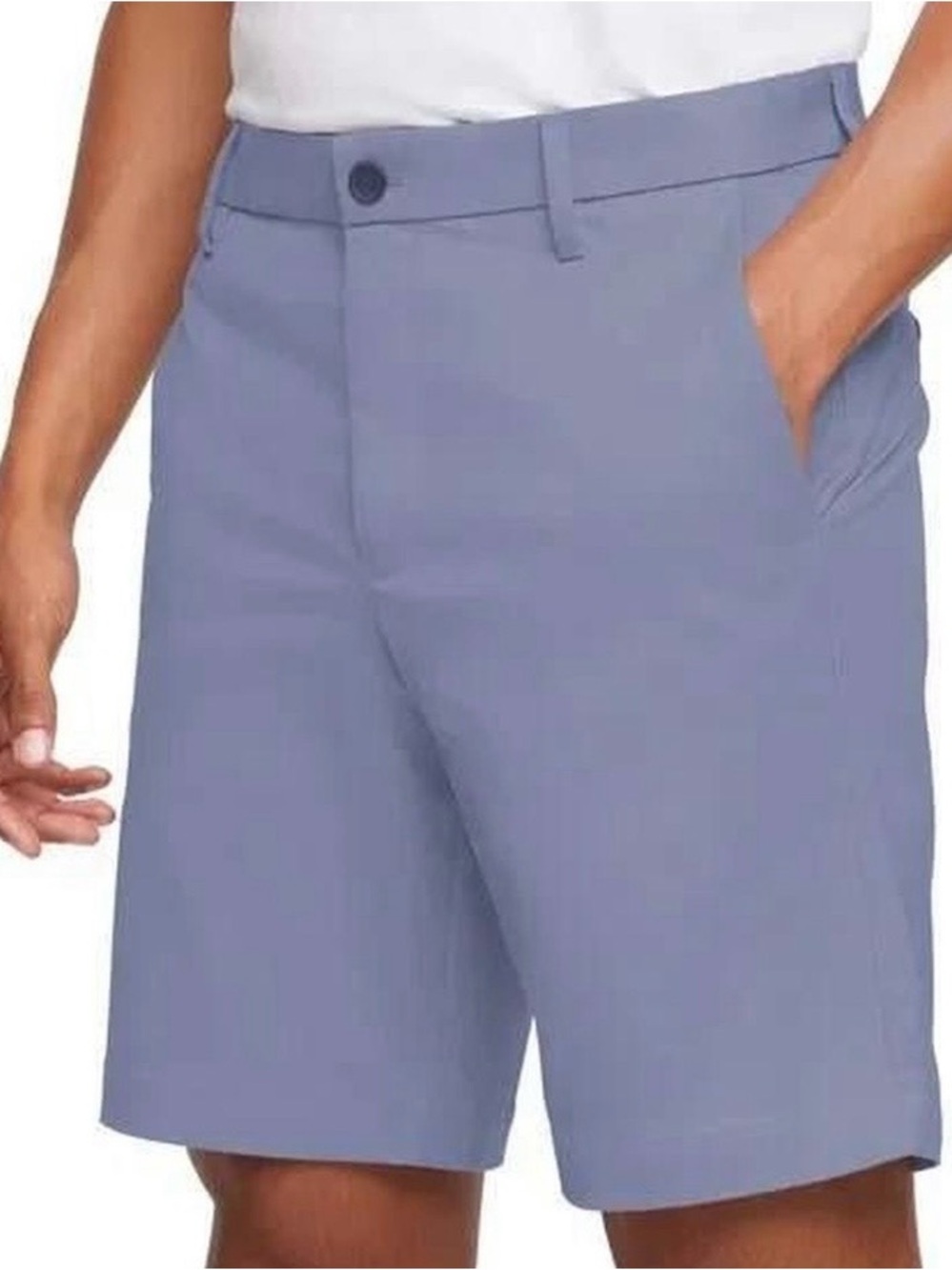 Banana Republic Men's Flat-Front Shorts in Periwinkle